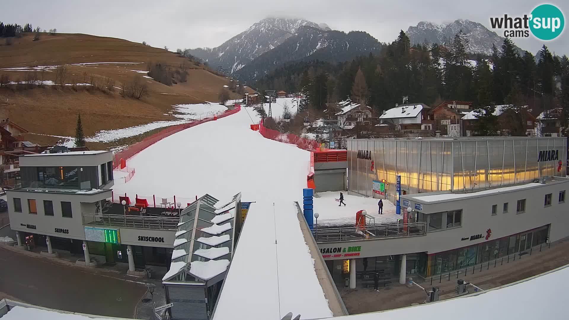 Kronplatz webcam Valley sation of Miara