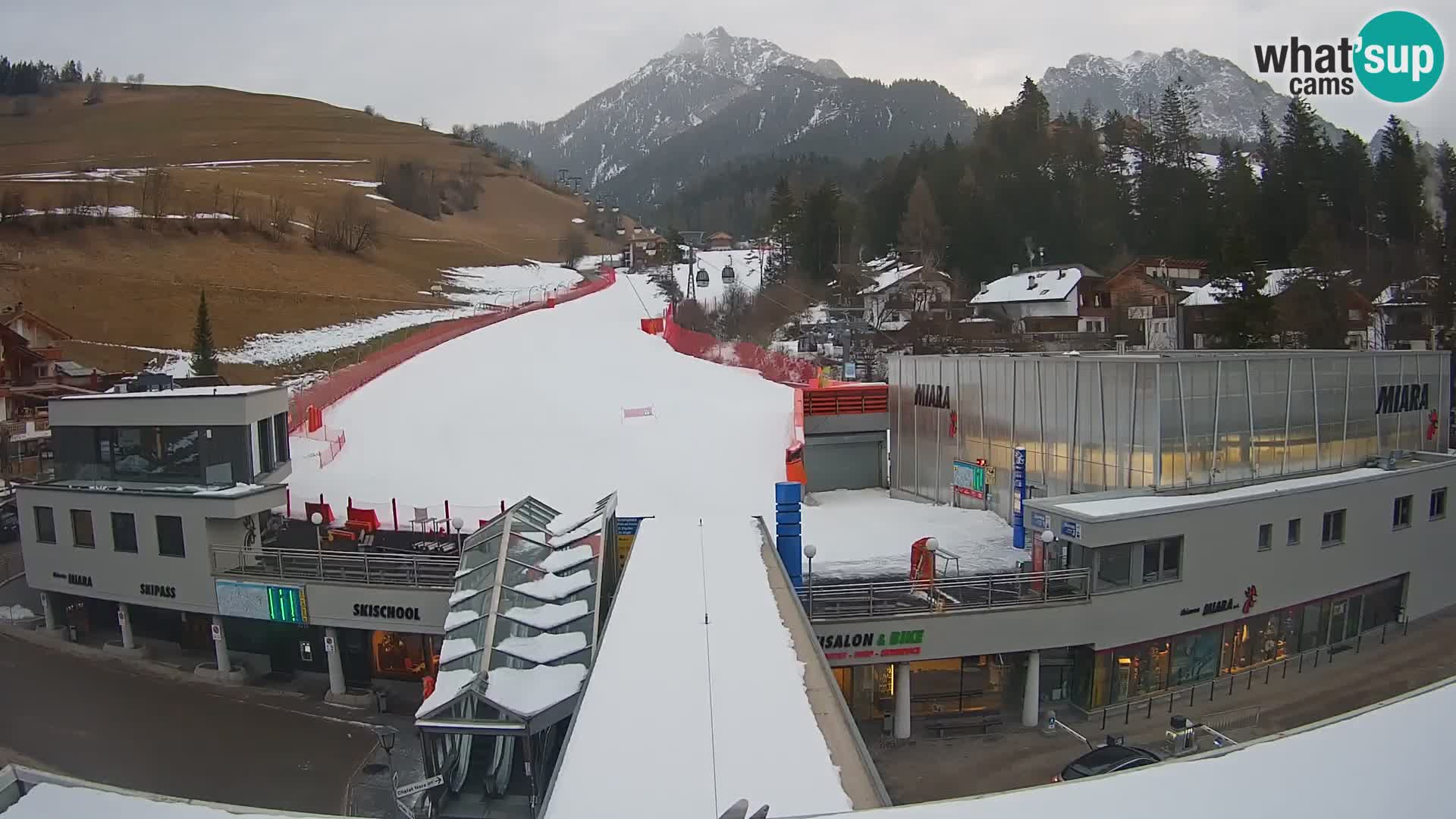 Plan de Corones Kronplatz Miara webcam en vivo – estación de valle