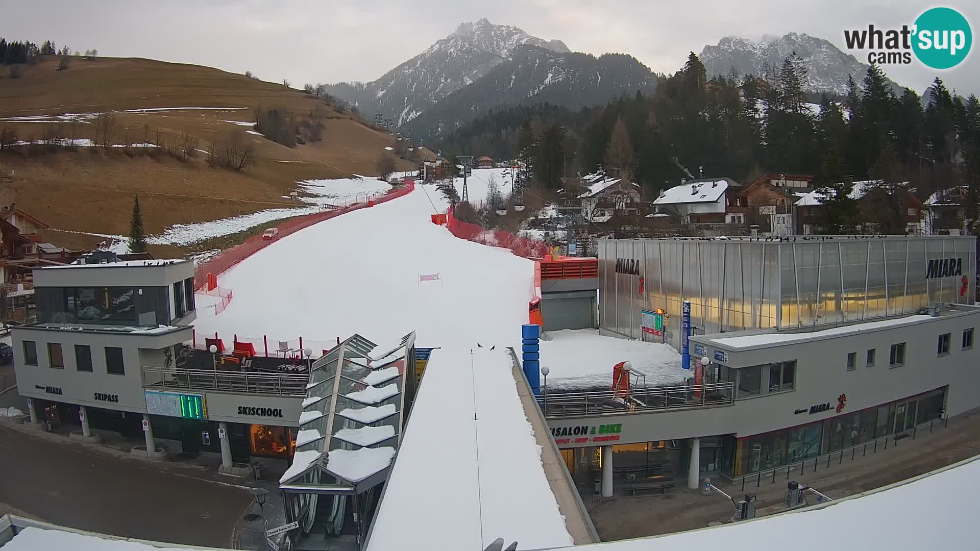 Plan de Corones Kronplatz Miara webcam en vivo – estación de valle