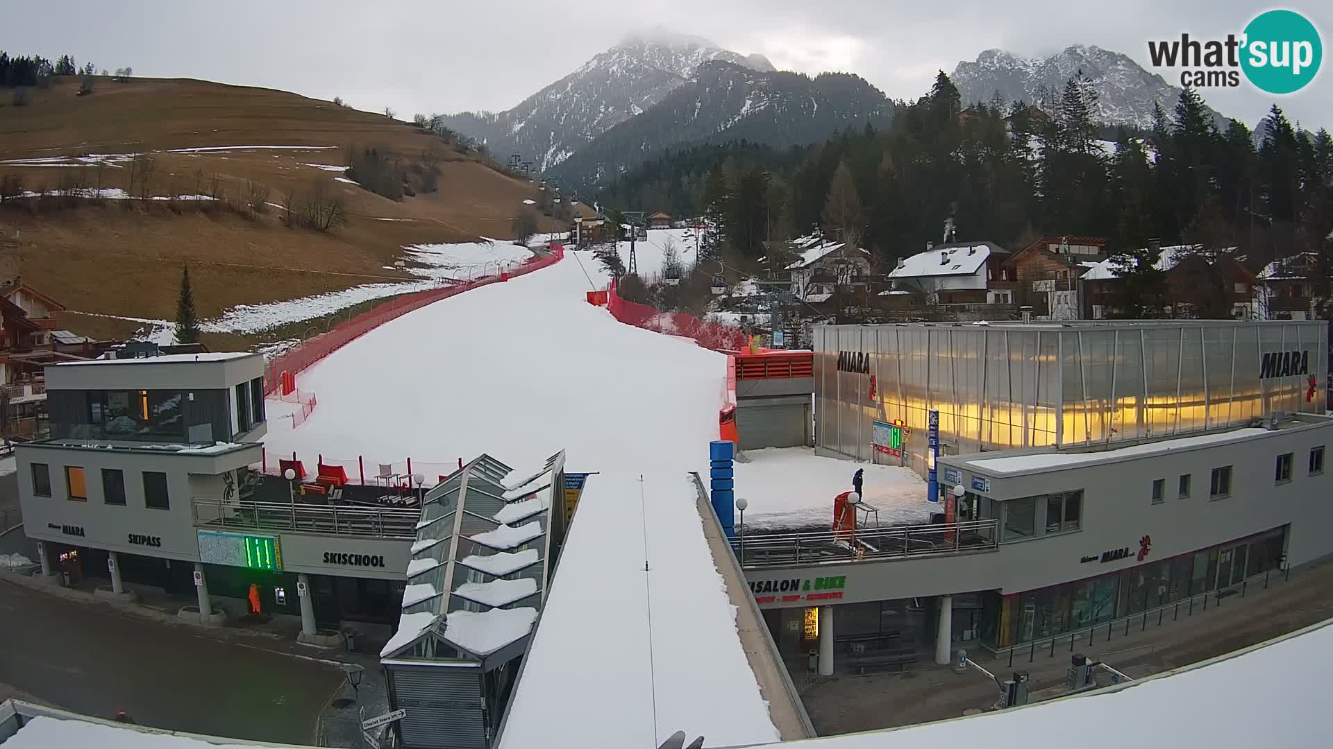 Plan de Corones Kronplatz Miara webcam en vivo – estación de valle