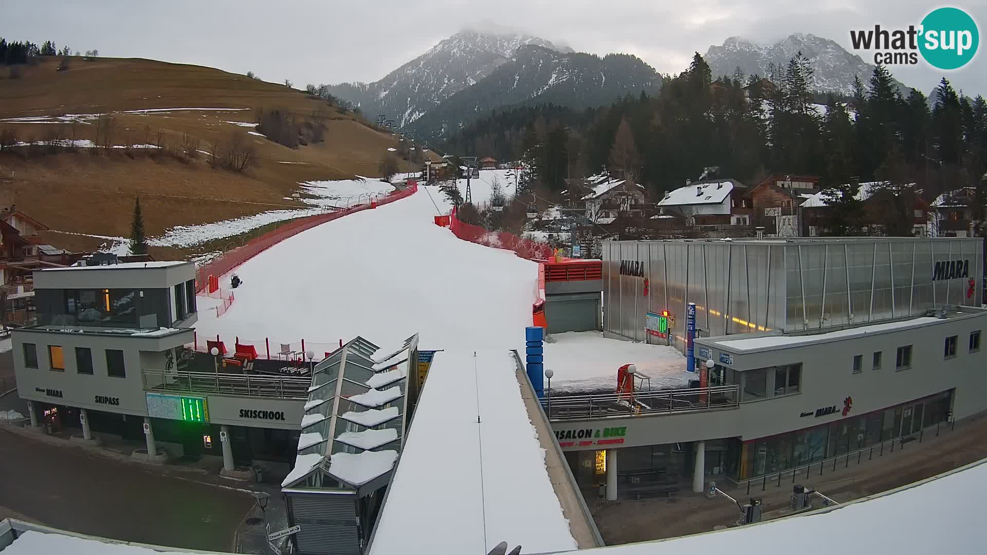 Plan de Corones Kronplatz Miara webcam en vivo – estación de valle