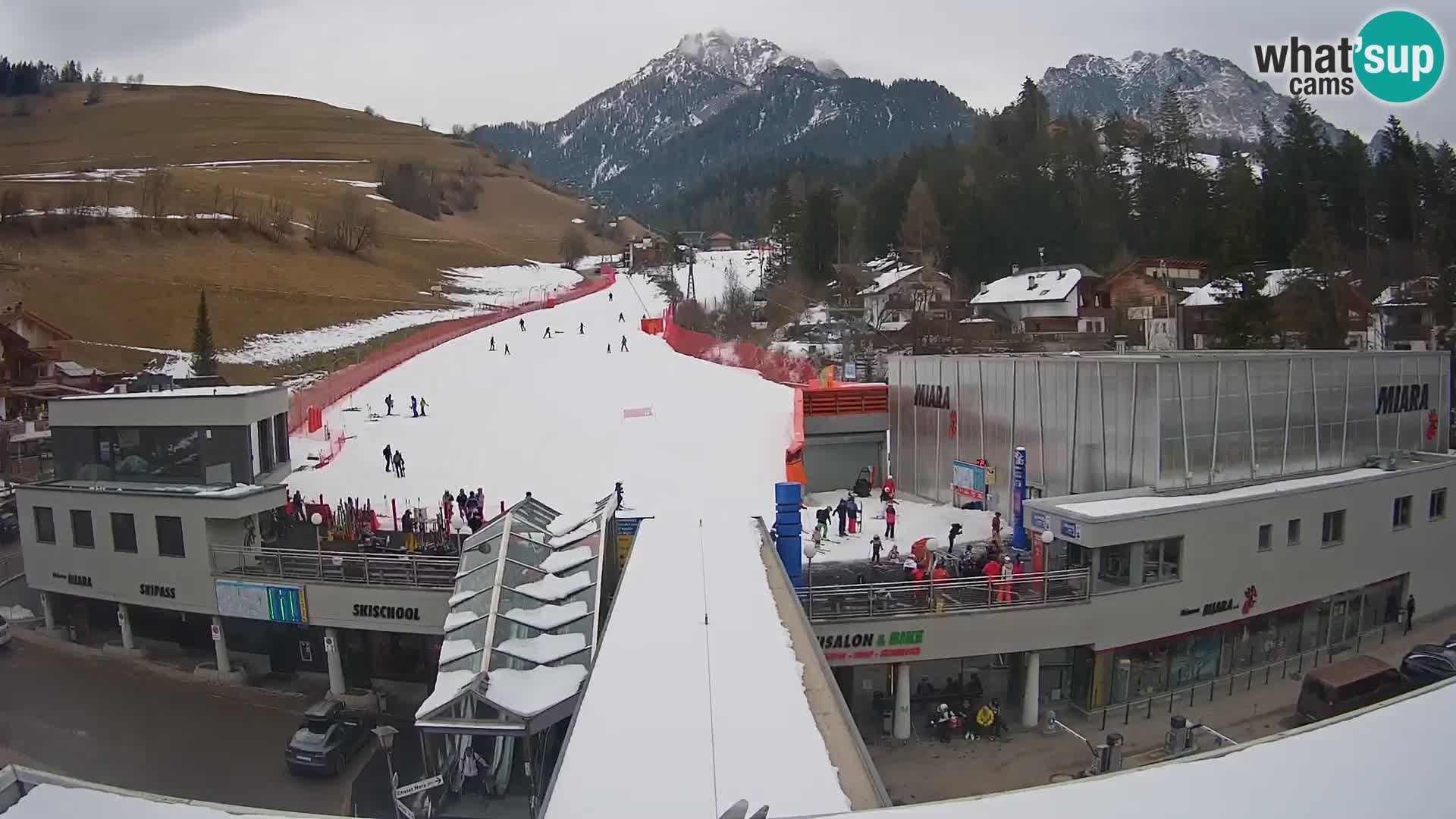 Plan de Corones Kronplatz Miara webcam en vivo – estación de valle