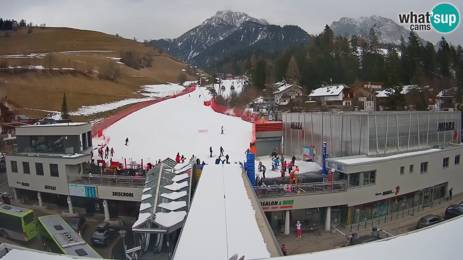 Kronplatz spletna kamera Miara spodnja postaja