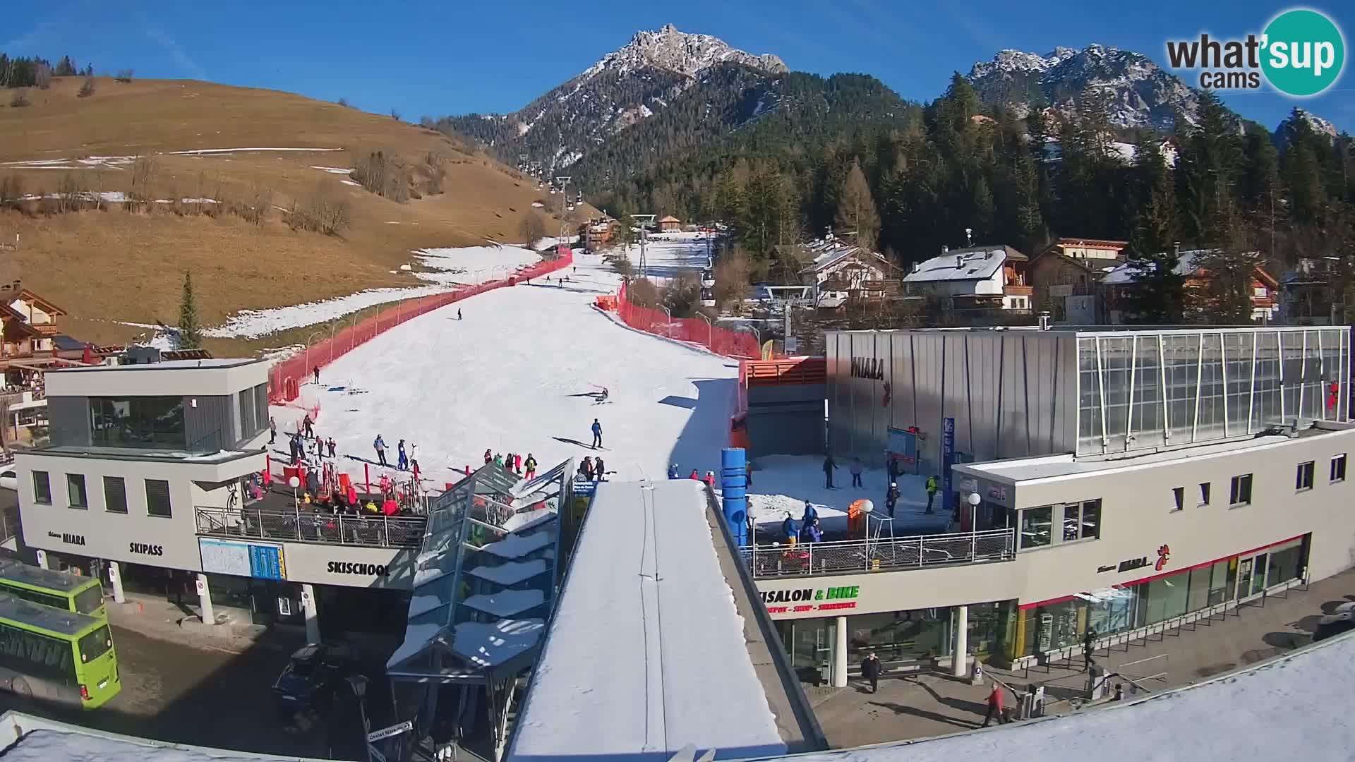 Plan de Corones Kronplatz Miara webcam en vivo – estación de valle