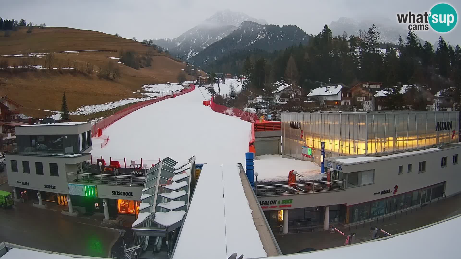 Plan de Corones Kronplatz Miara webcam en vivo – estación de valle