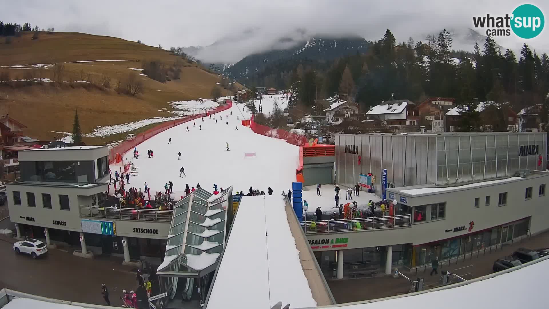 Kronplatz spletna kamera Miara spodnja postaja