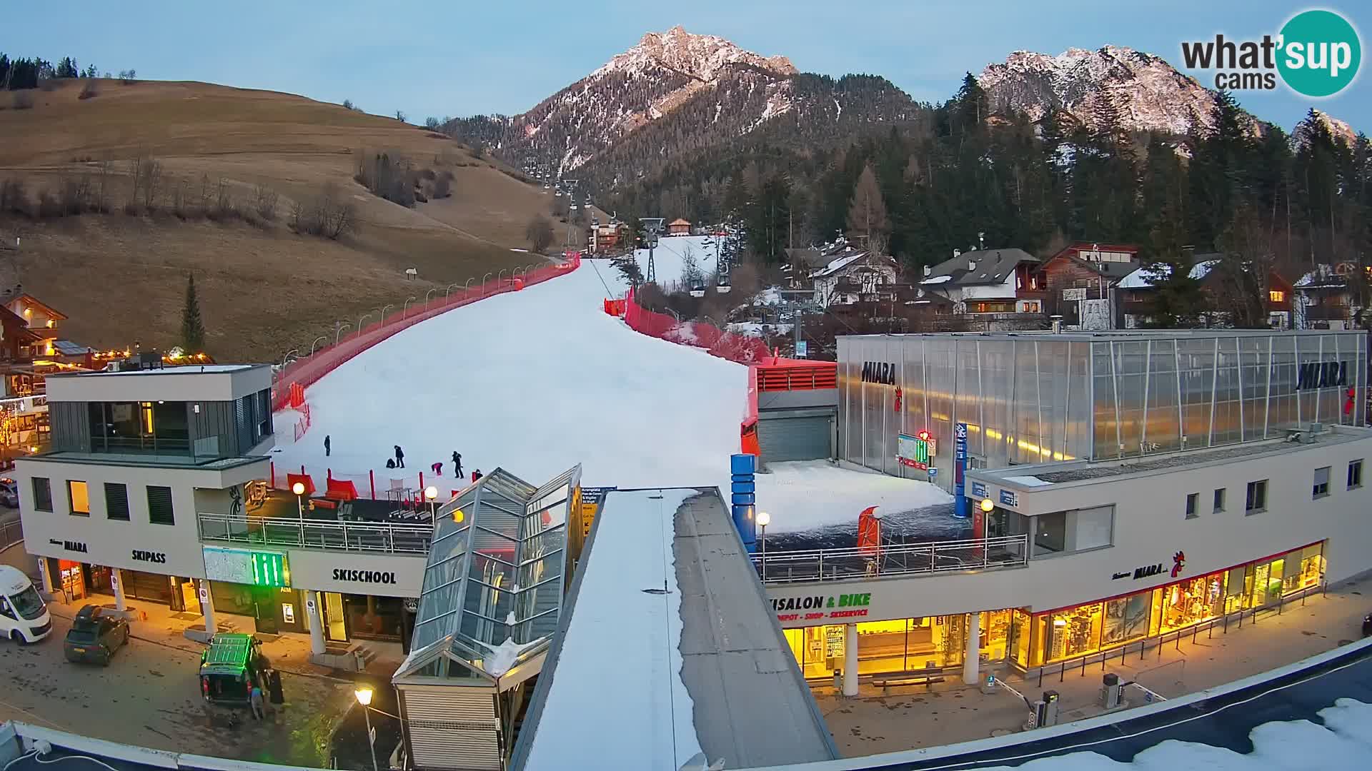 Plan de Corones Kronplatz Miara webcam en vivo – estación de valle