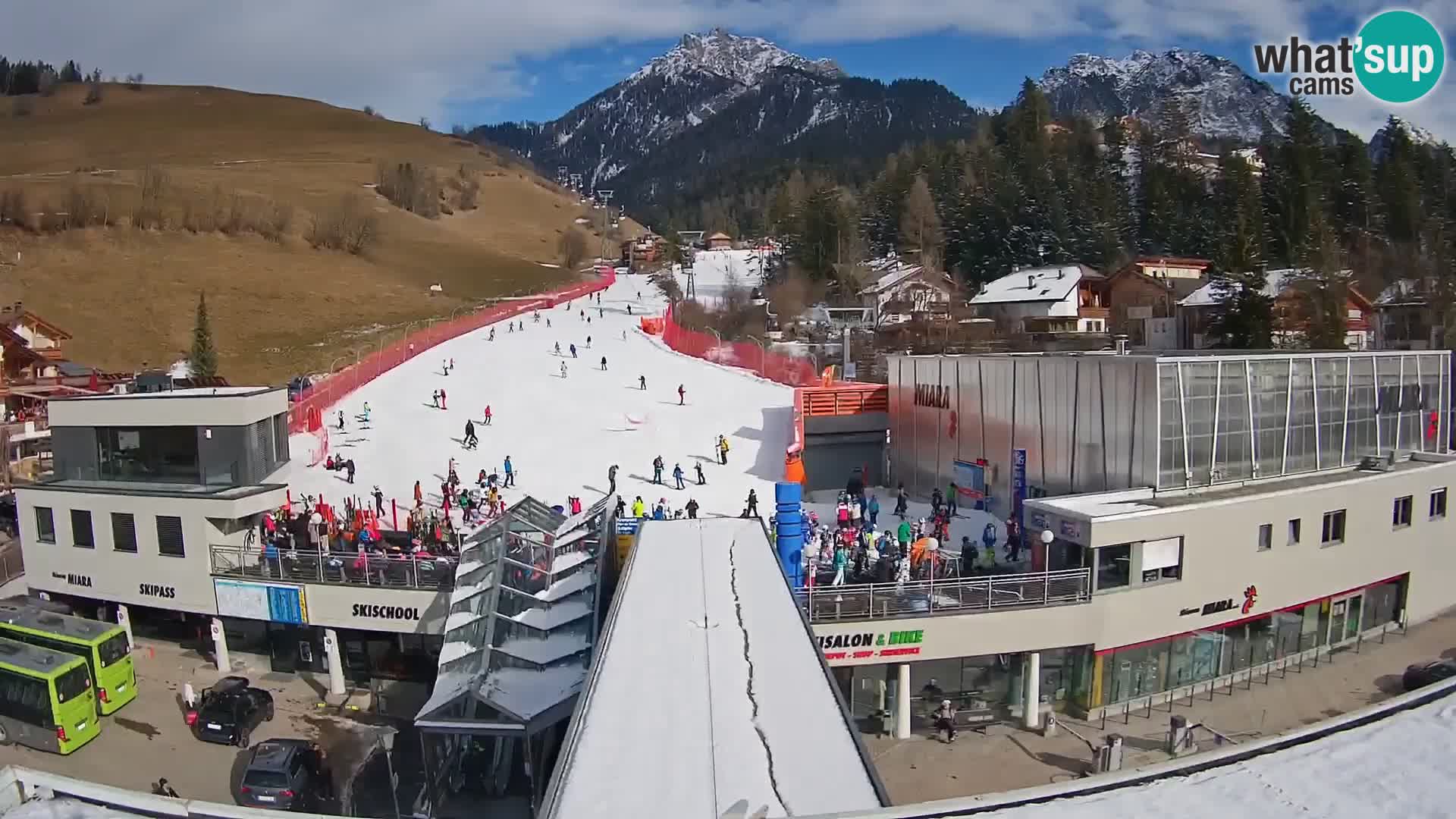 Plan de Corones Kronplatz Miara webcam en vivo – estación de valle