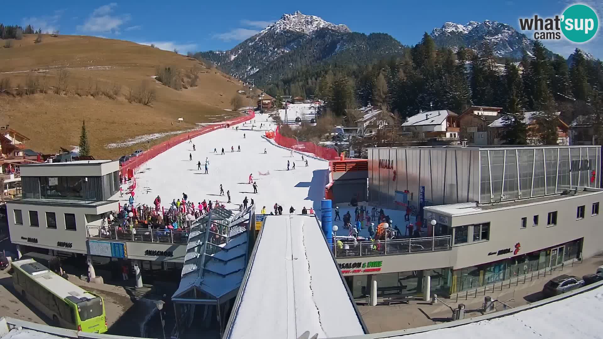 Plan de Corones Kronplatz Miara webcam en vivo – estación de valle