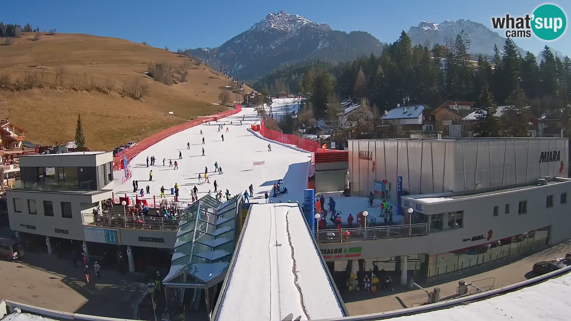 Plan de Corones Kronplatz Miara webcam en vivo – estación de valle