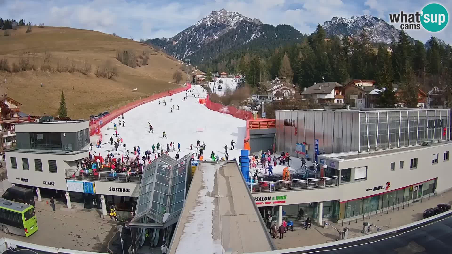 Plan de Corones Kronplatz Miara webcam en vivo – estación de valle