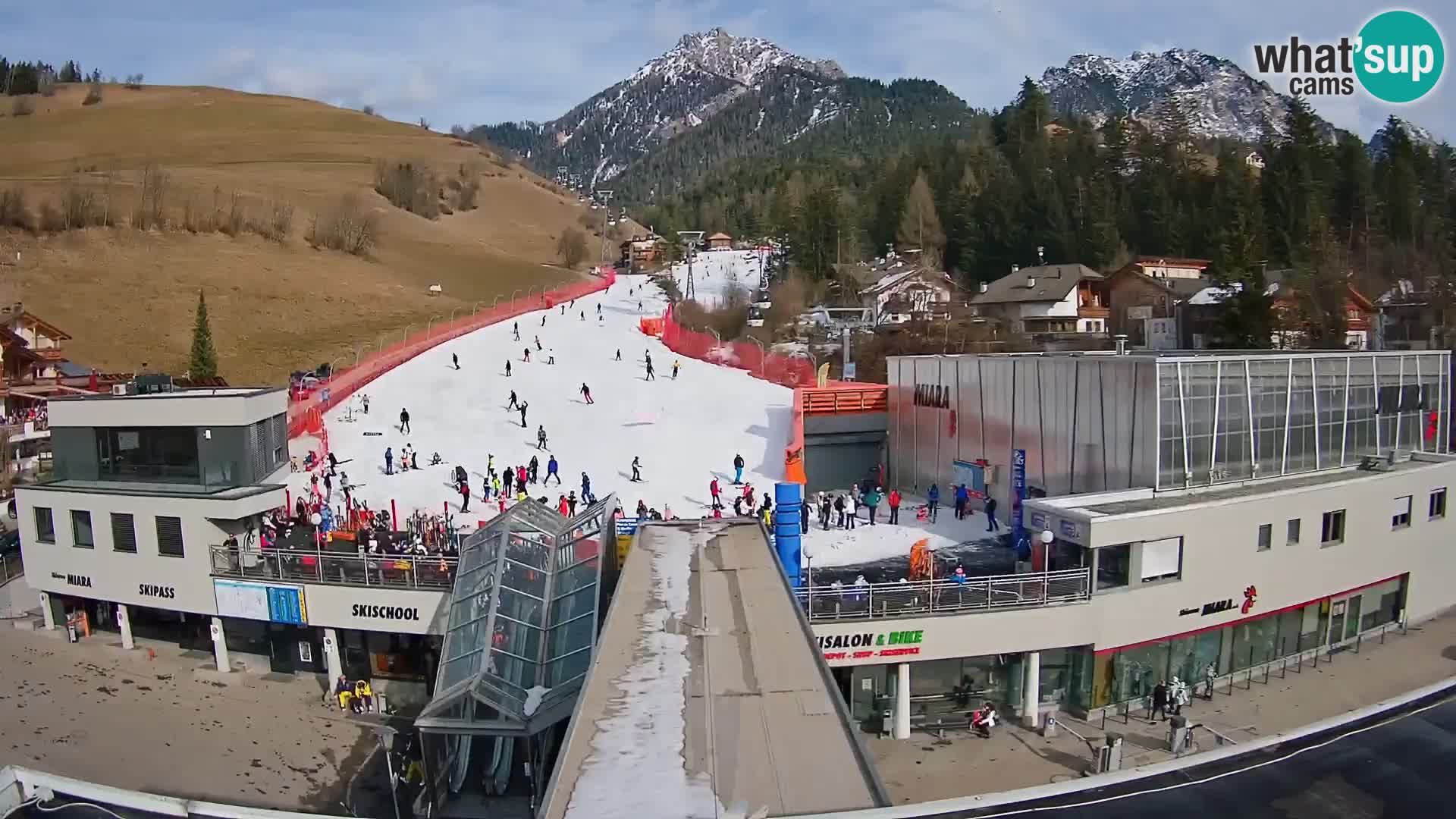 Plan de Corones Kronplatz Miara webcam en vivo – estación de valle