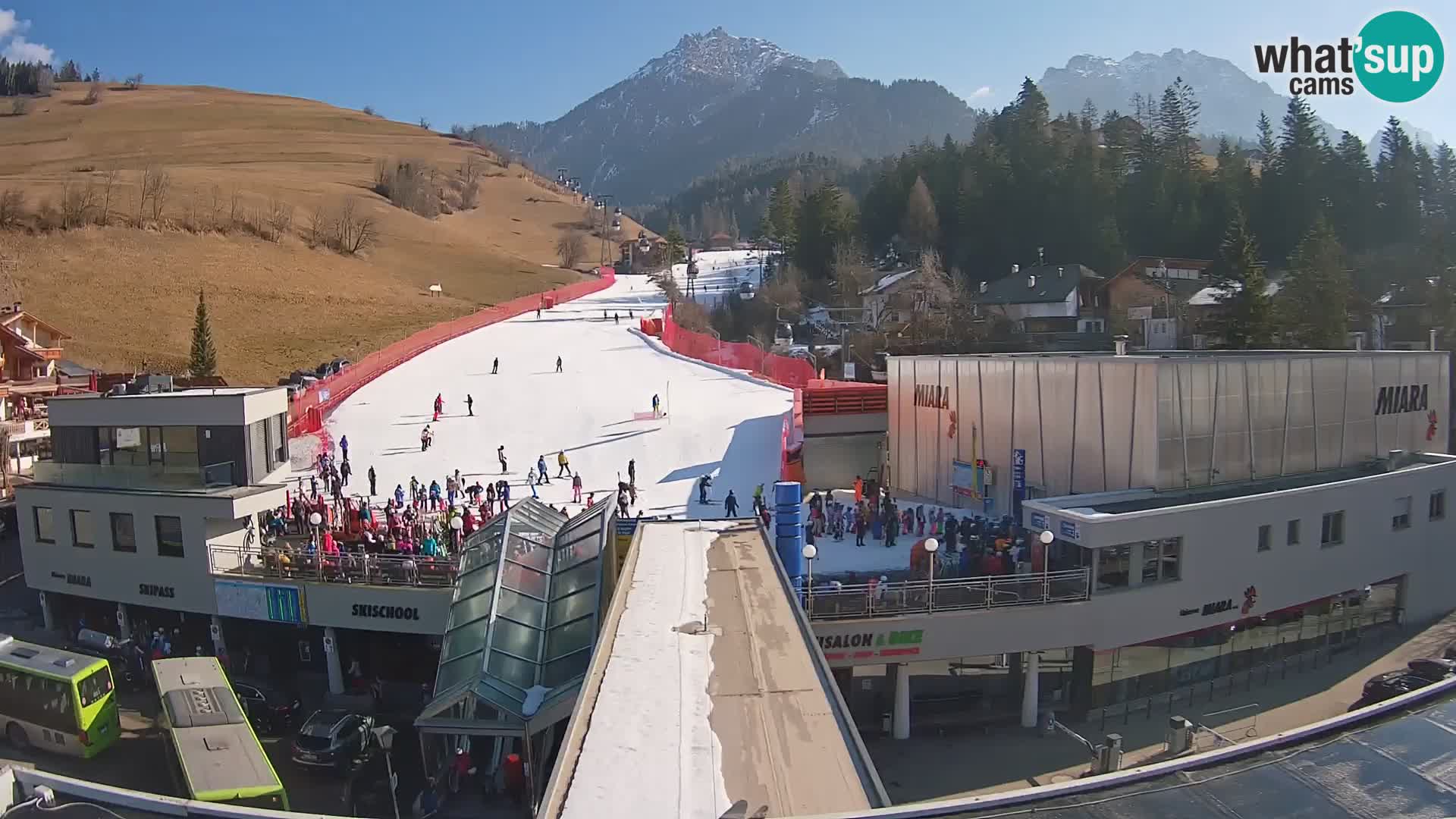 Plan de Corones Kronplatz Miara webcam en vivo – estación de valle