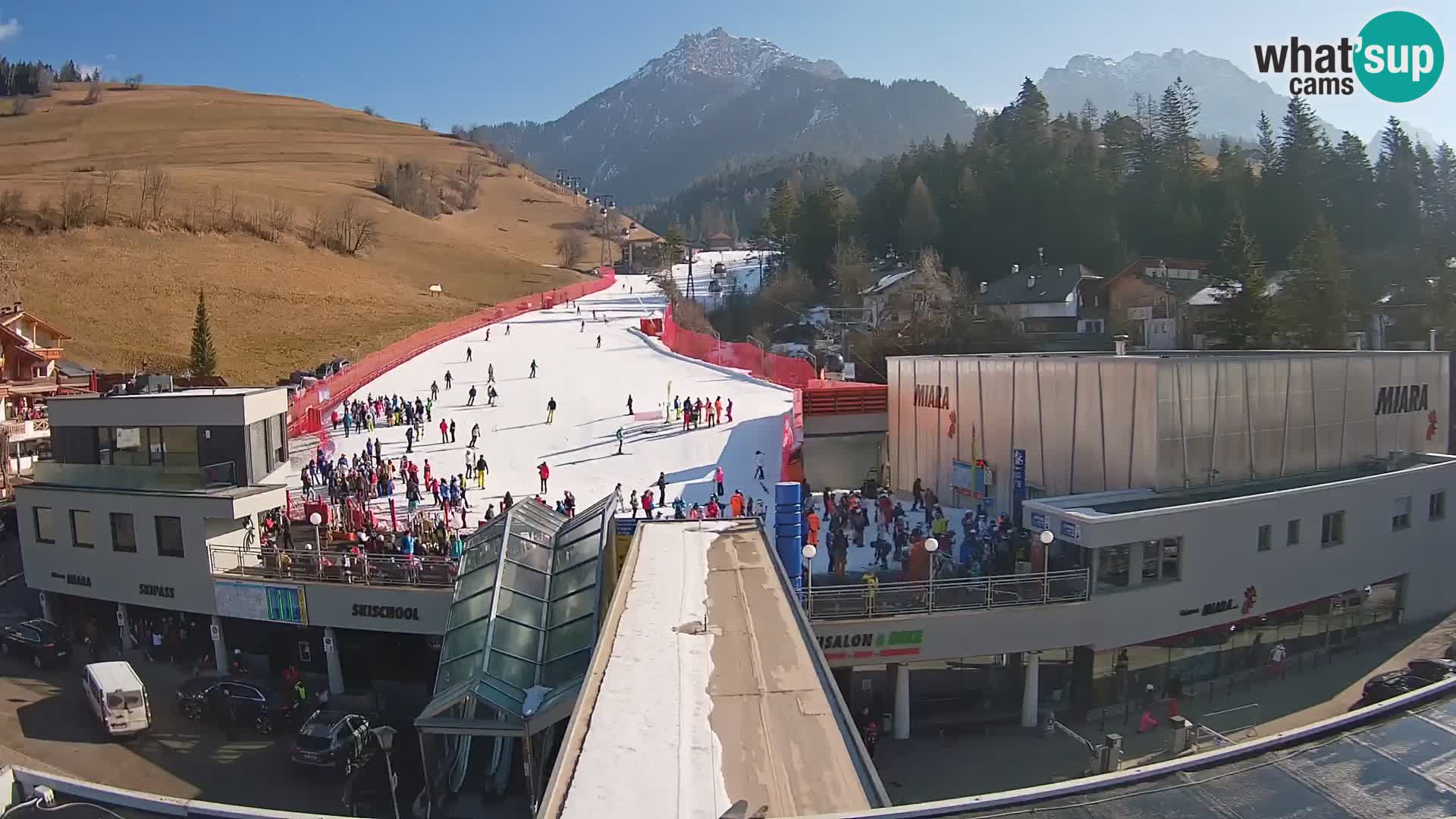 Plan de Corones Kronplatz Miara webcam en vivo – estación de valle