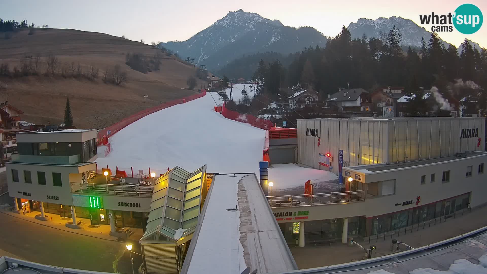 Plan de Corones Kronplatz Miara webcam en vivo – estación de valle