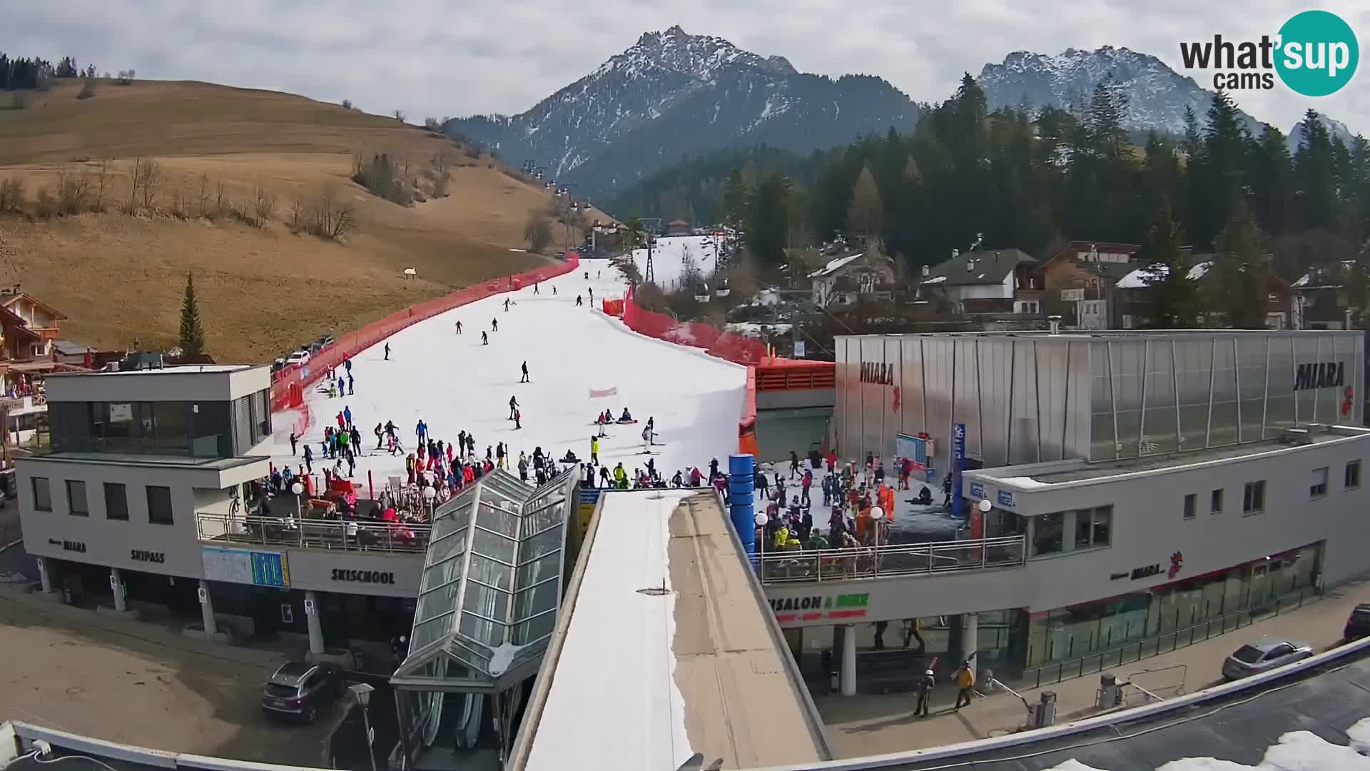 Plan de Corones Kronplatz Miara webcam en vivo – estación de valle