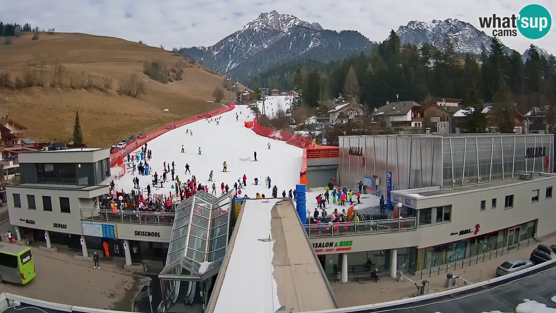 Plan de Corones Kronplatz Miara webcam en vivo – estación de valle