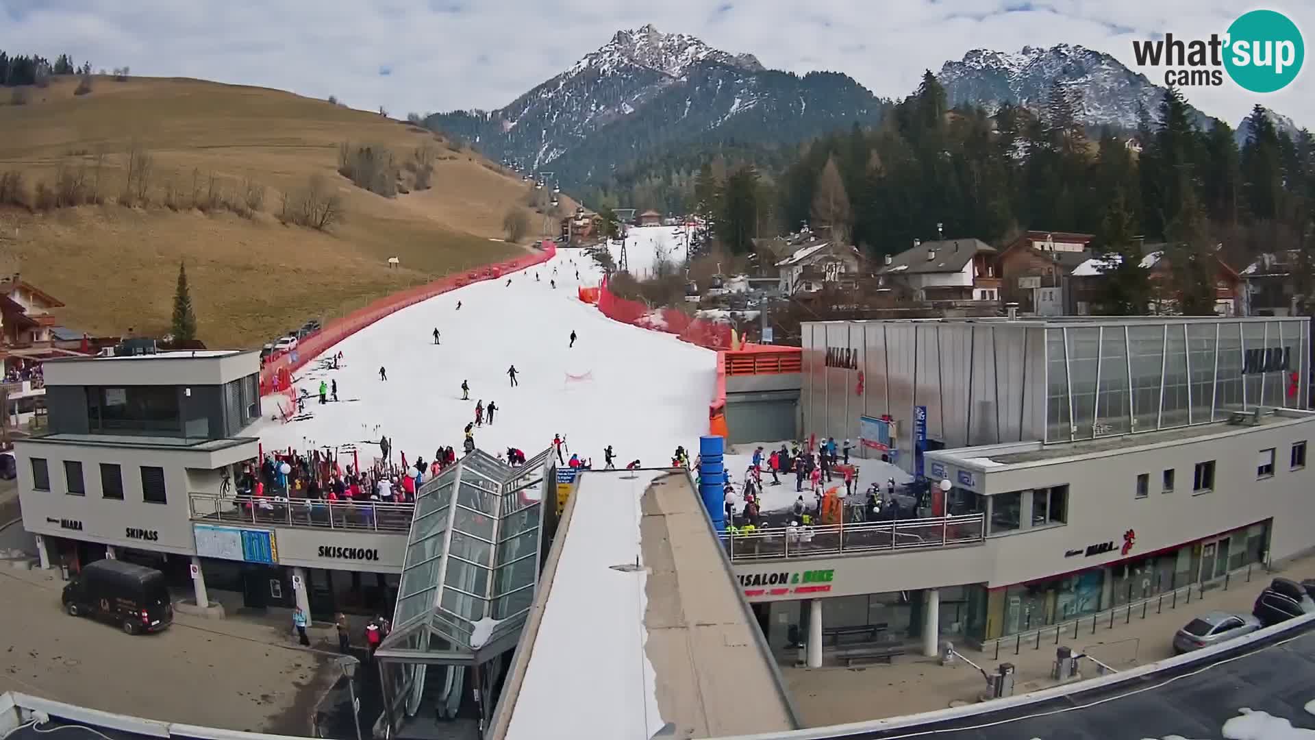 Plan de Corones Kronplatz Miara webcam en vivo – estación de valle