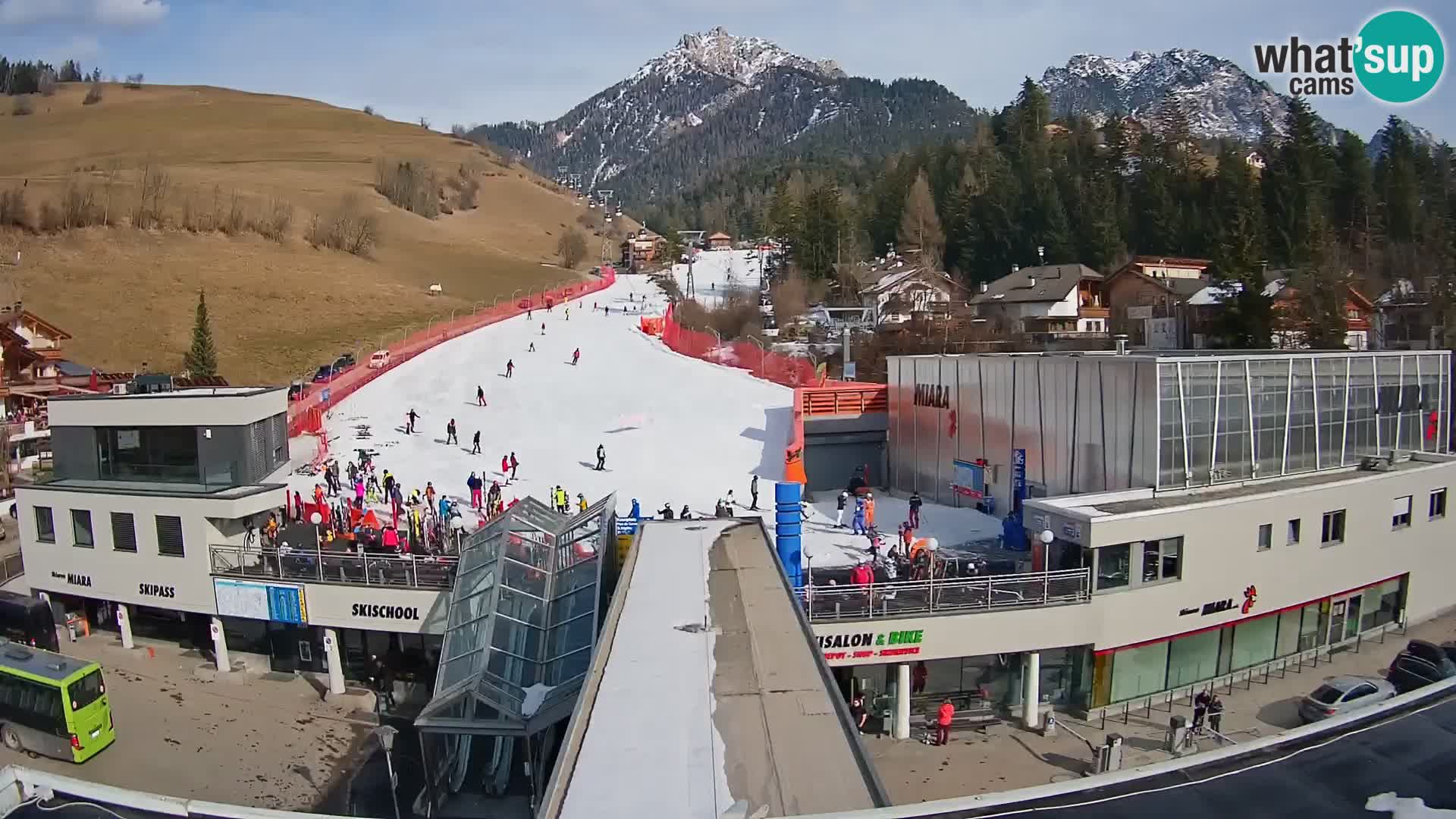 Plan de Corones Kronplatz Miara webcam en vivo – estación de valle