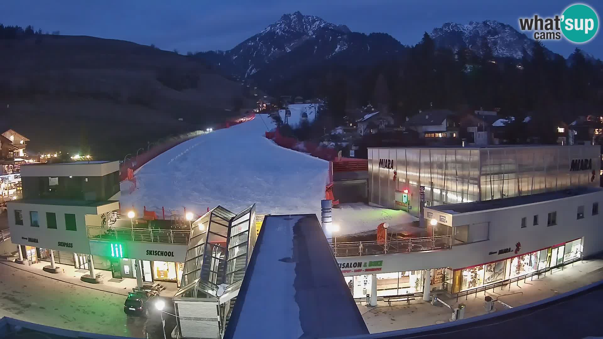 Plan de Corones Kronplatz Miara webcam en vivo – estación de valle