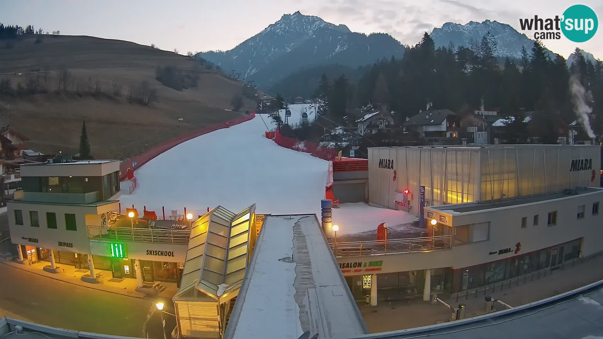 Plan de Corones Kronplatz Miara webcam en vivo – estación de valle