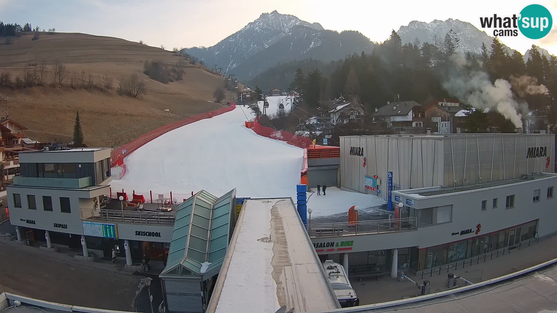 Plan de Corones Kronplatz Miara webcam en vivo – estación de valle