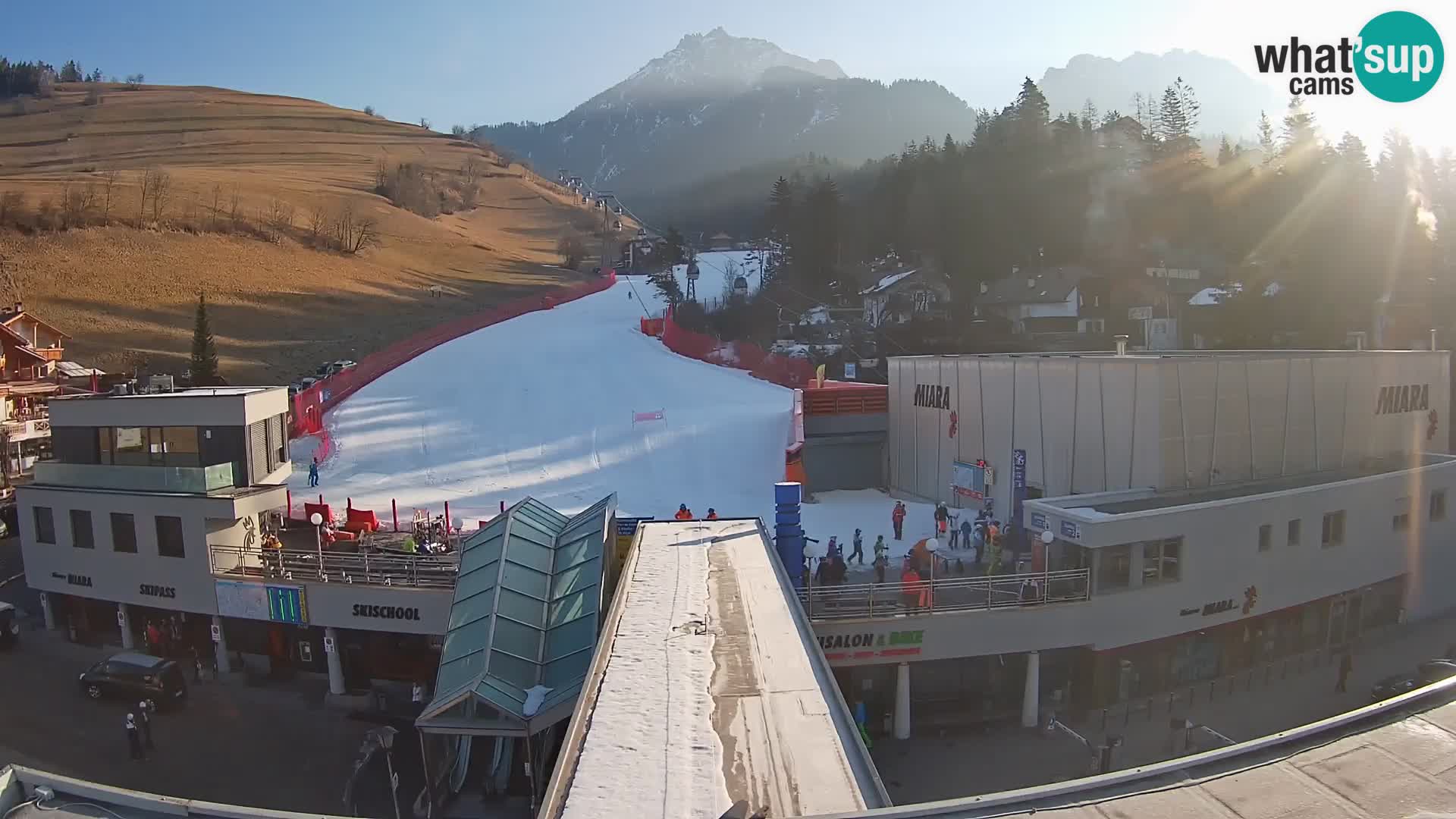 Plan de Corones Kronplatz Miara webcam en vivo – estación de valle