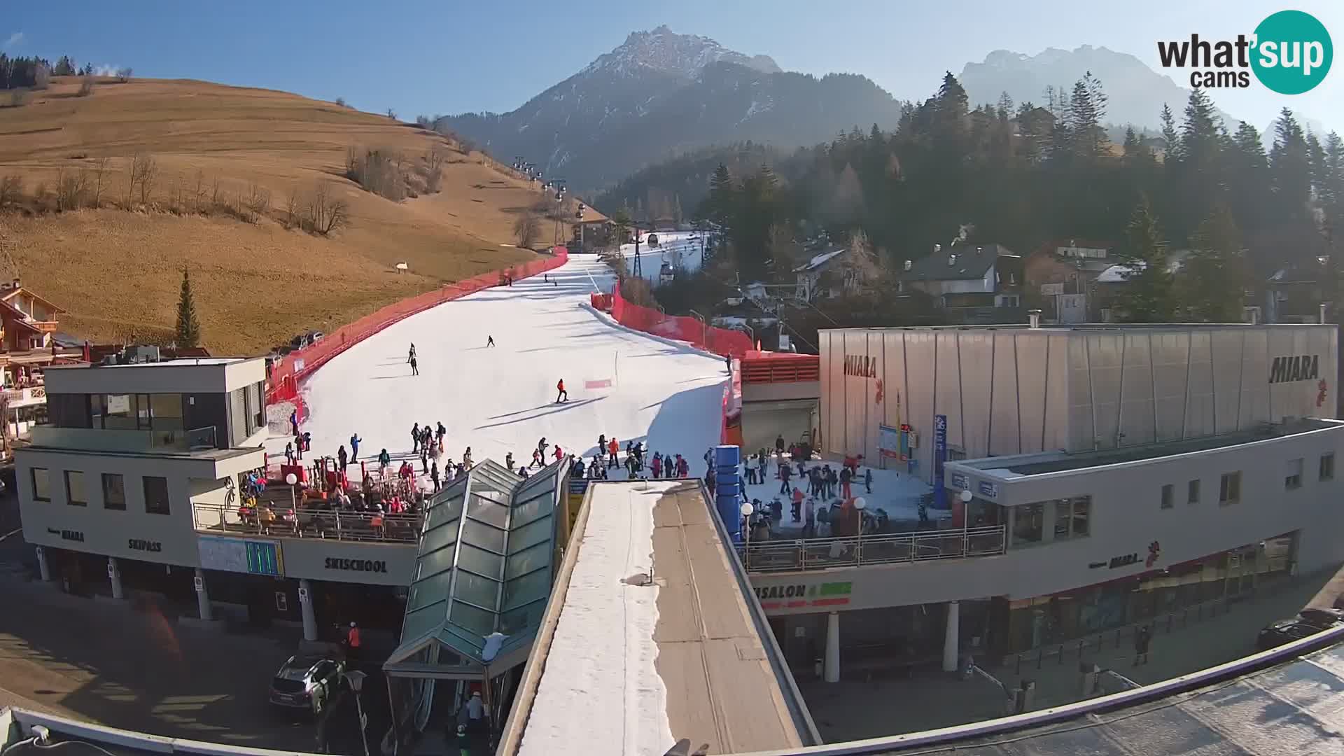 Plan de Corones Kronplatz Miara webcam en vivo – estación de valle