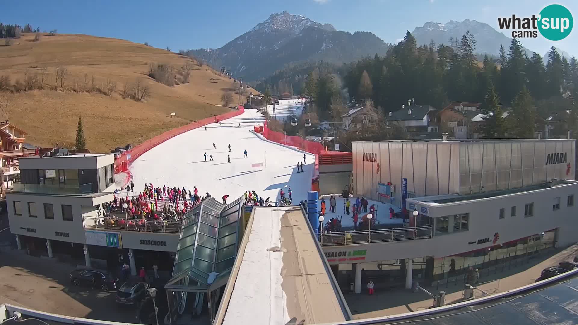 Plan de Corones Kronplatz Miara webcam en vivo – estación de valle