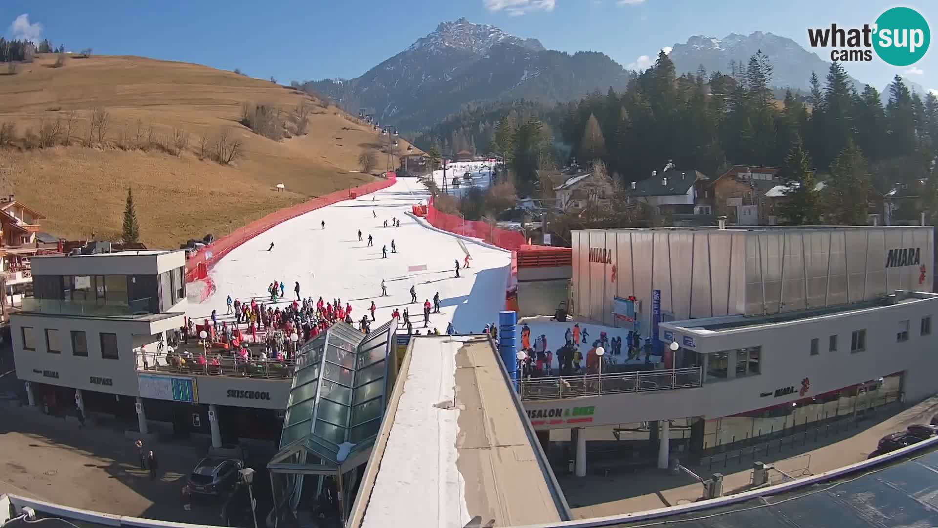 Plan de Corones Kronplatz Miara webcam en vivo – estación de valle