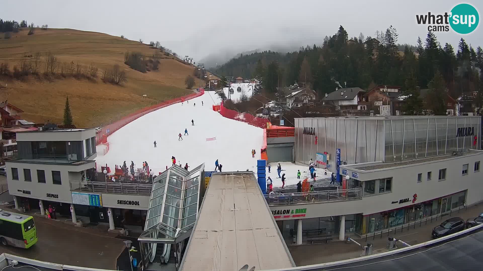 Plan de Corones Kronplatz Miara webcam en vivo – estación de valle