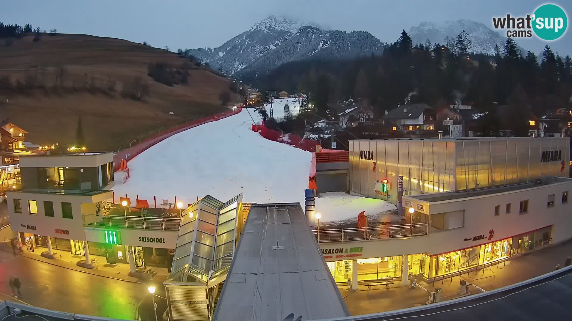 Plan de Corones Kronplatz Miara webcam en vivo – estación de valle