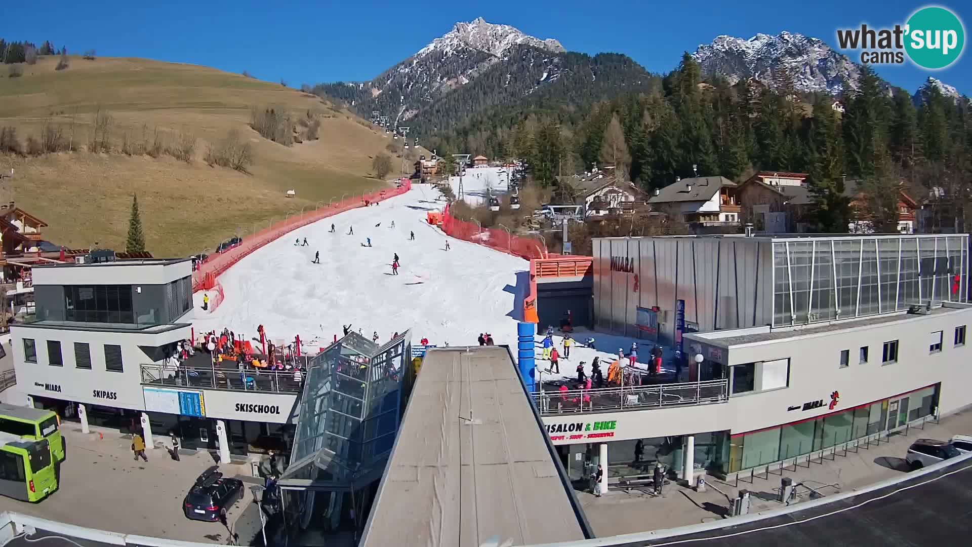 Plan de Corones Kronplatz Miara webcam en vivo – estación de valle