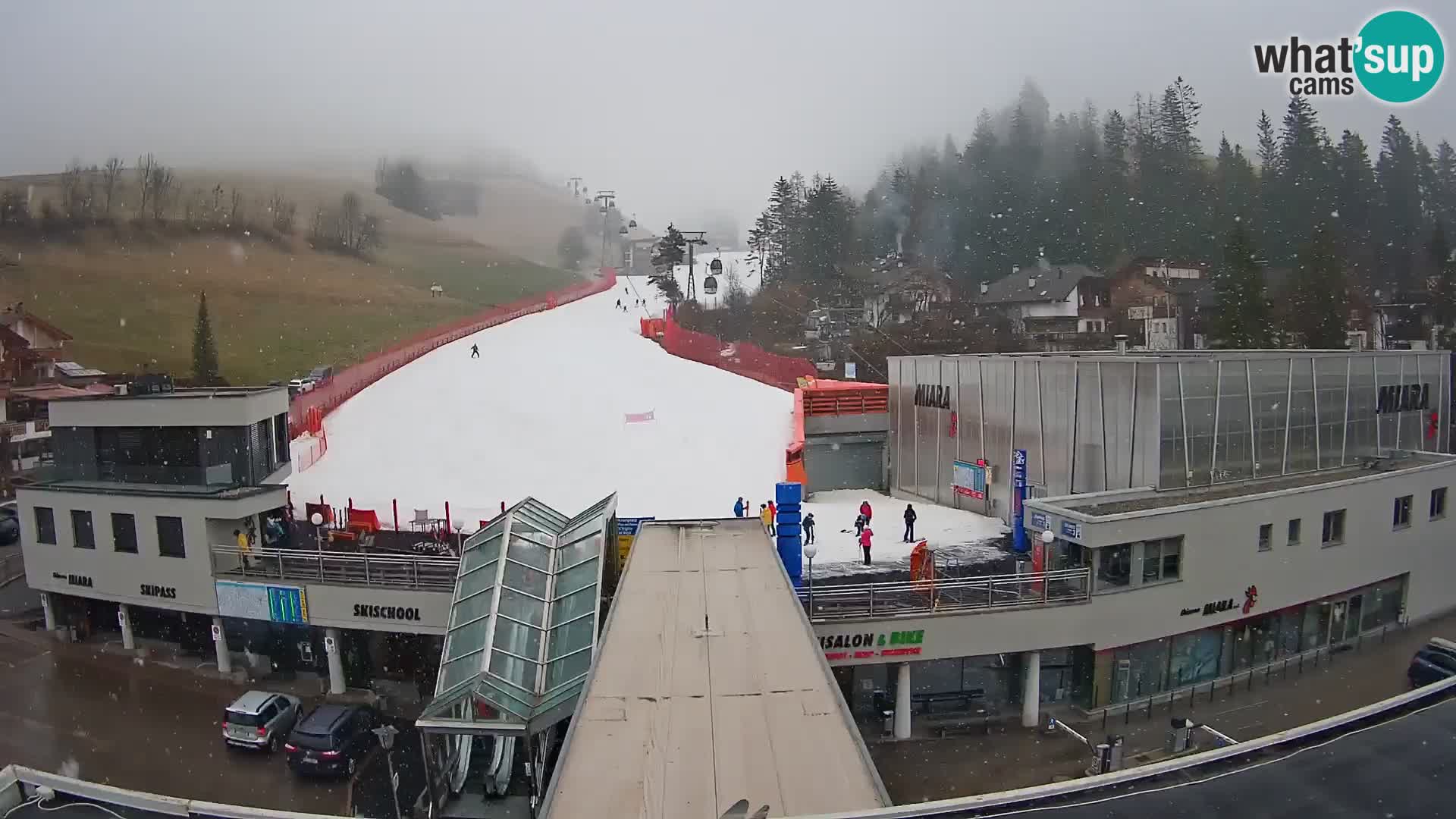 Plan de Corones Kronplatz Miara webcam en vivo – estación de valle