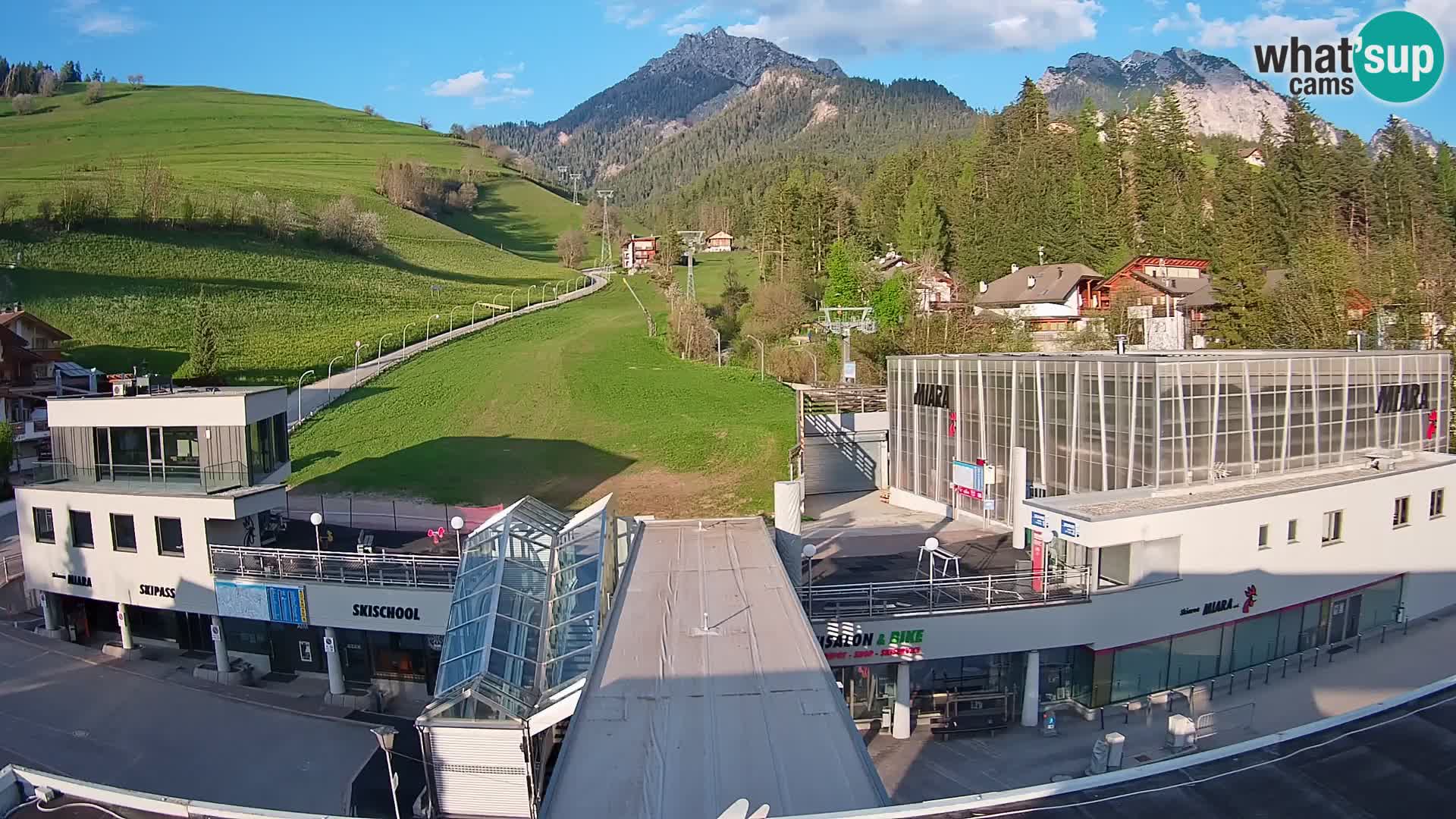Plan de Corones Kronplatz Miara webcam en vivo – estación de valle