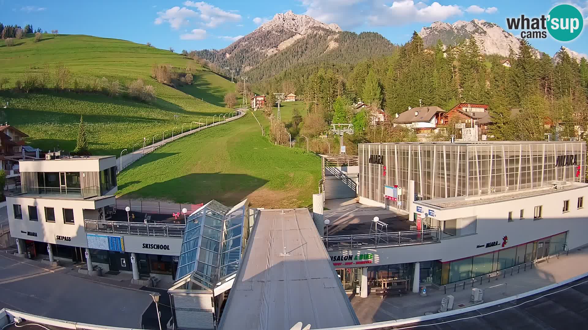 Plan de Corones Kronplatz Miara webcam en vivo – estación de valle