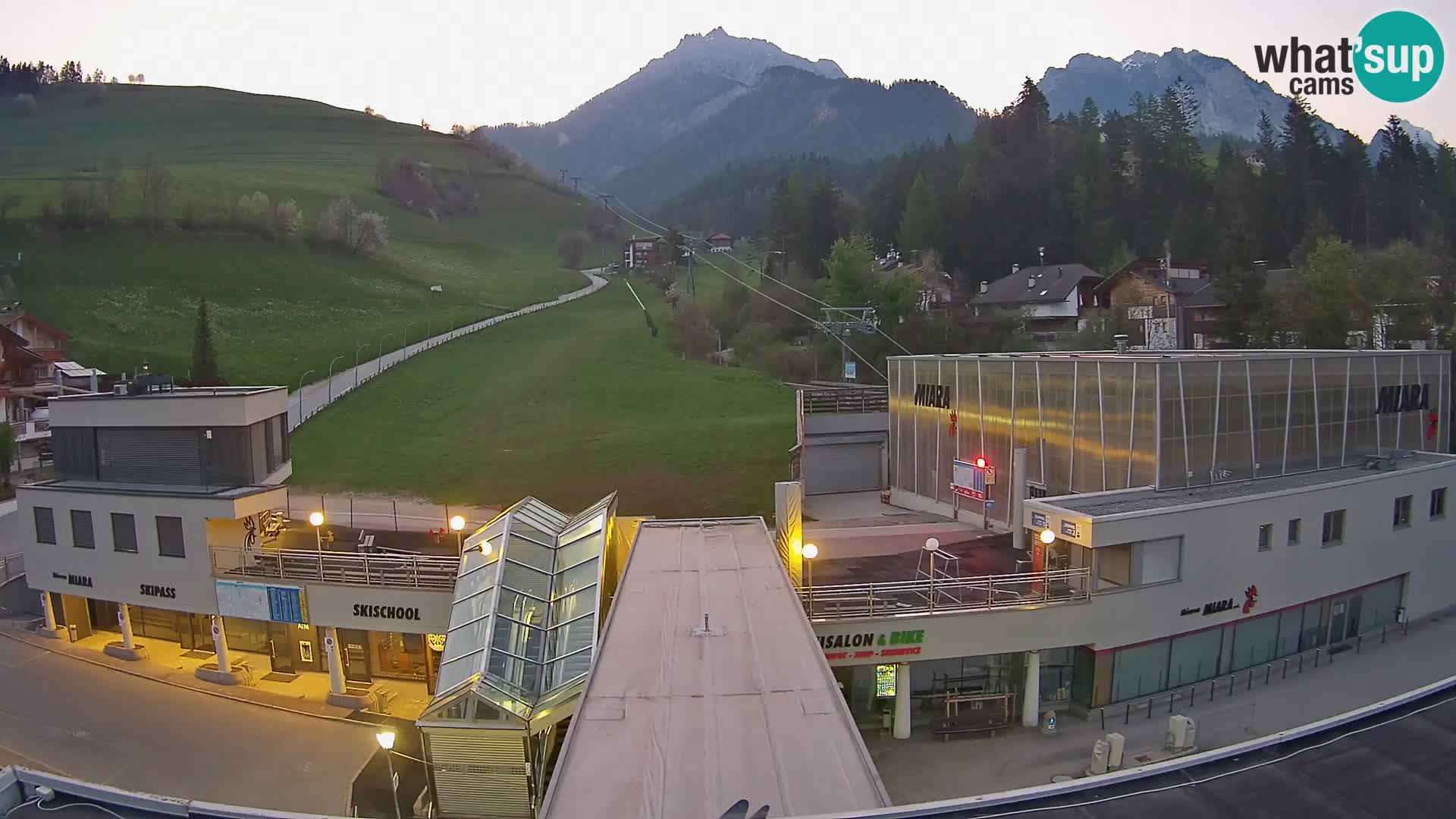 Plan de Corones Kronplatz Miara webcam en vivo – estación de valle
