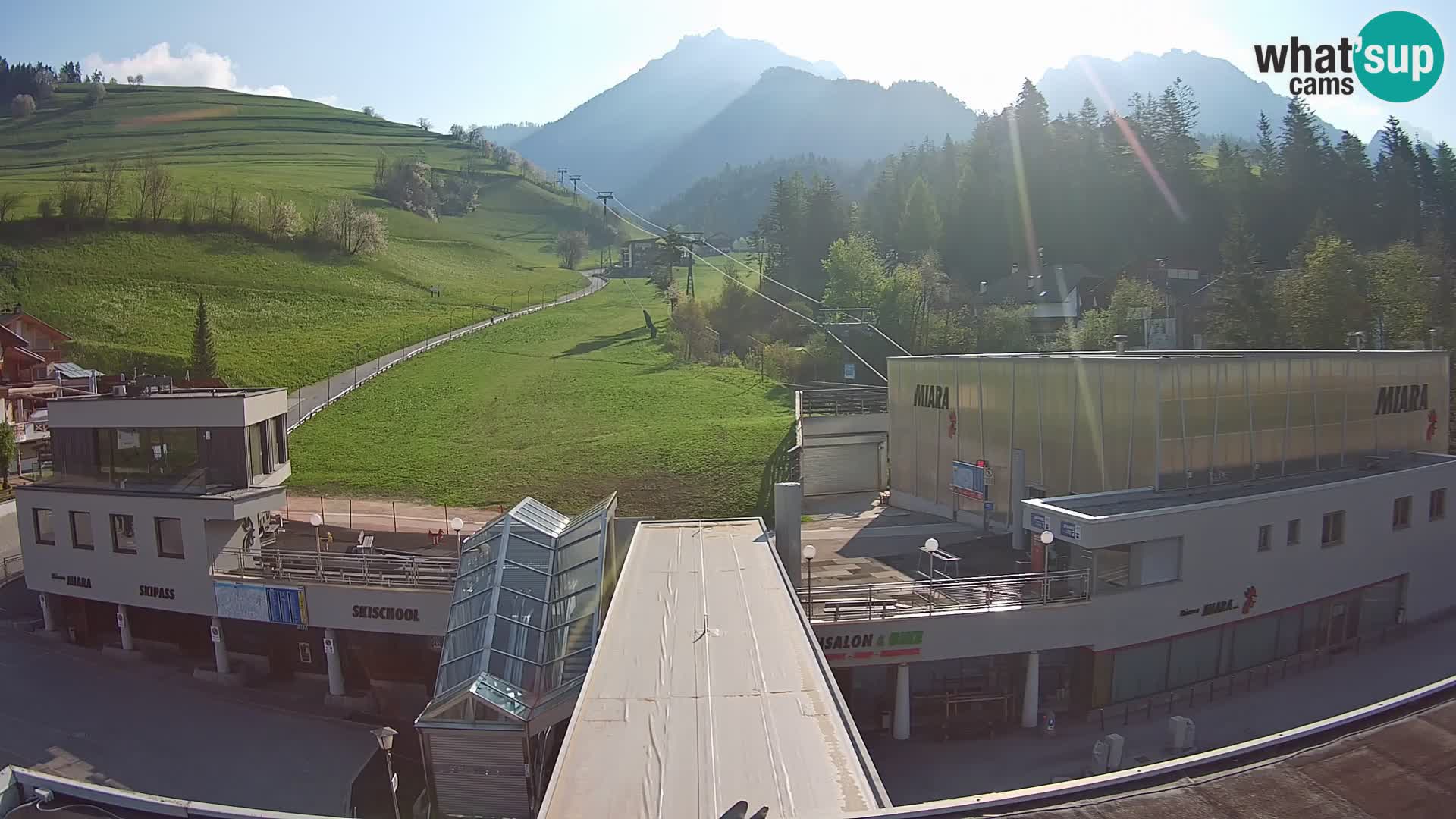 Plan de Corones Kronplatz Miara webcam en vivo – estación de valle