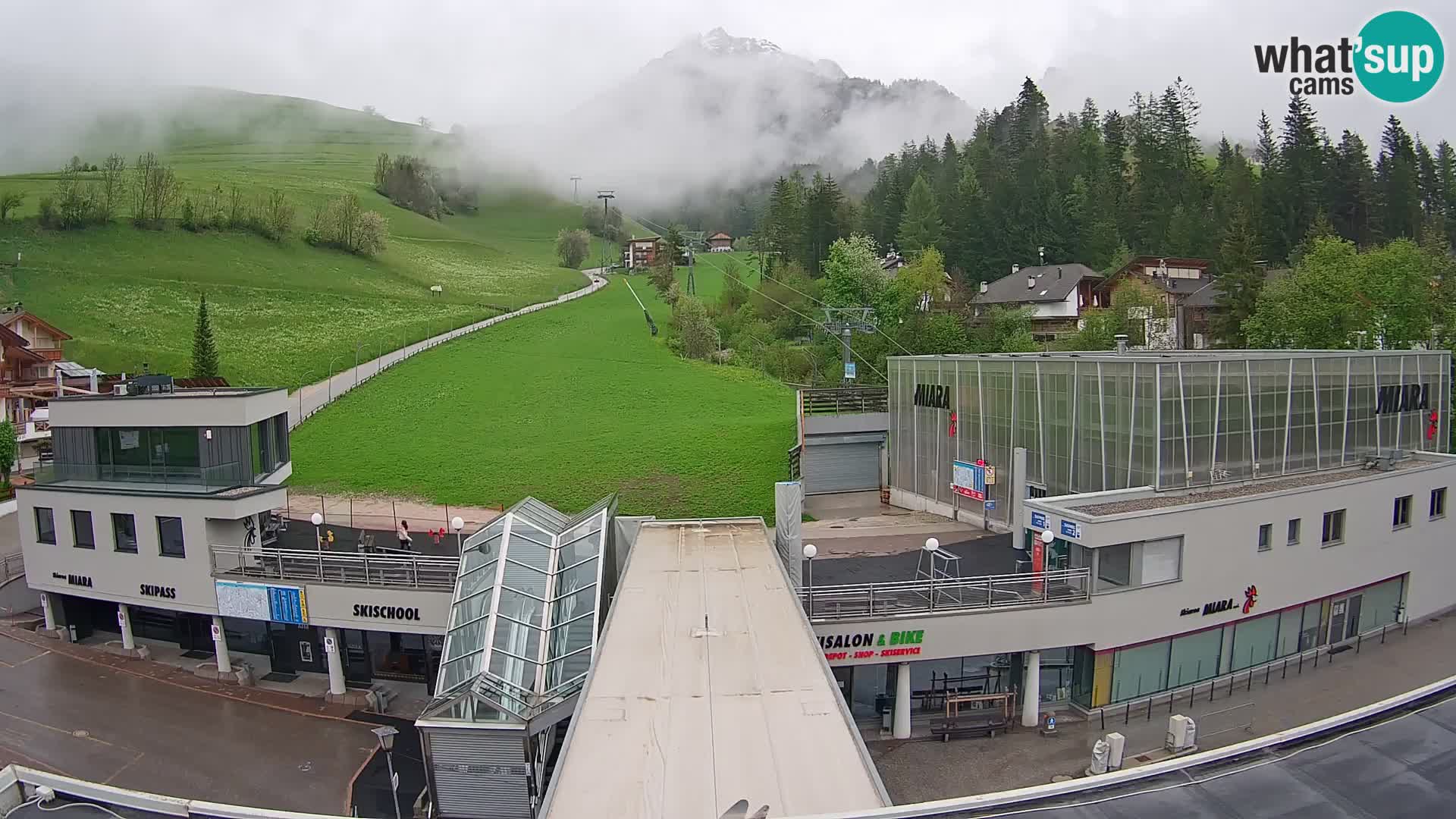 Kronplatz webcam Valley sation of Miara