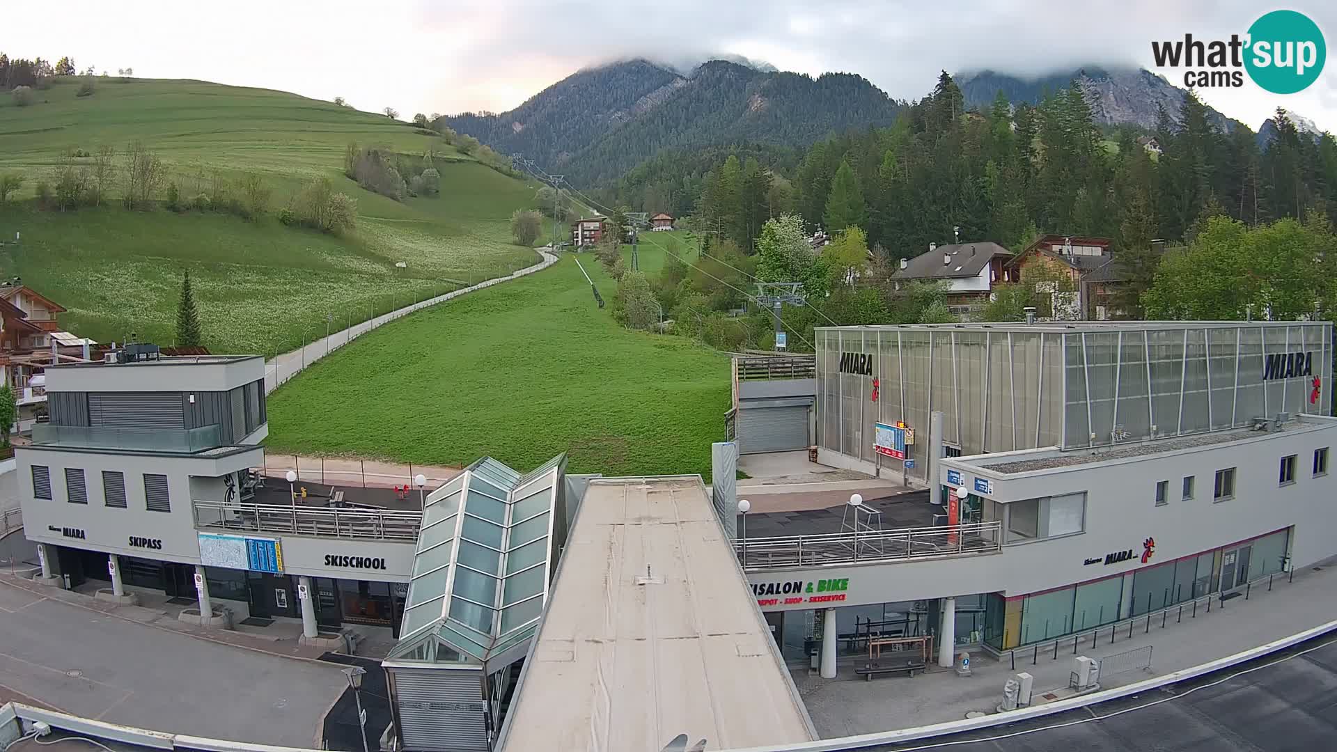 Plan de Corones Kronplatz Miara webcam en vivo – estación de valle