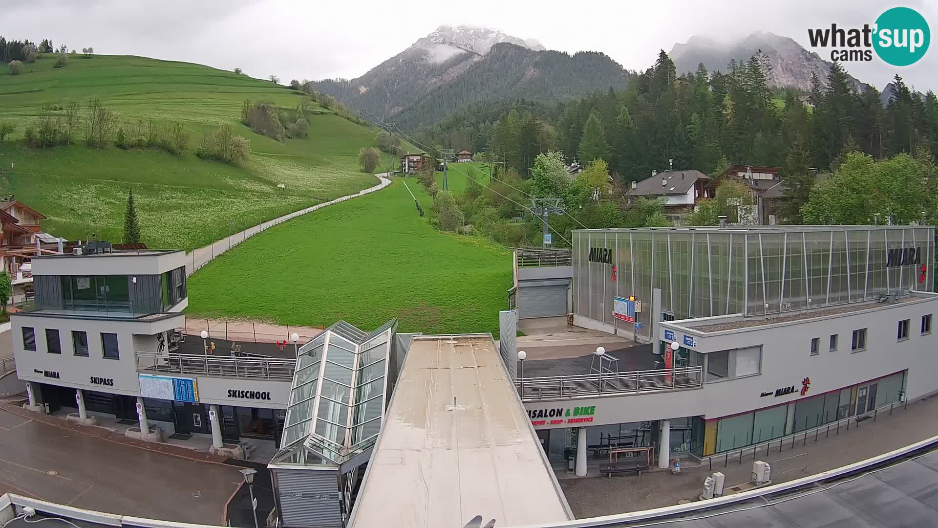 Kronplatz webcam Valley sation of Miara