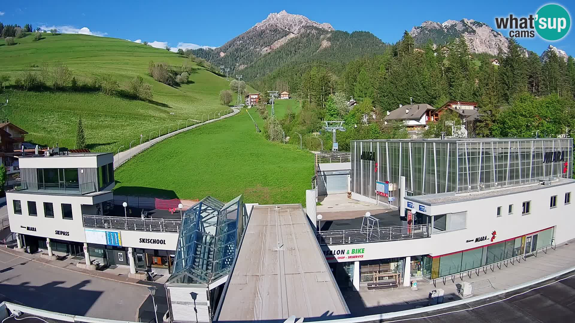 Plan de Corones Kronplatz Miara webcam en vivo – estación de valle