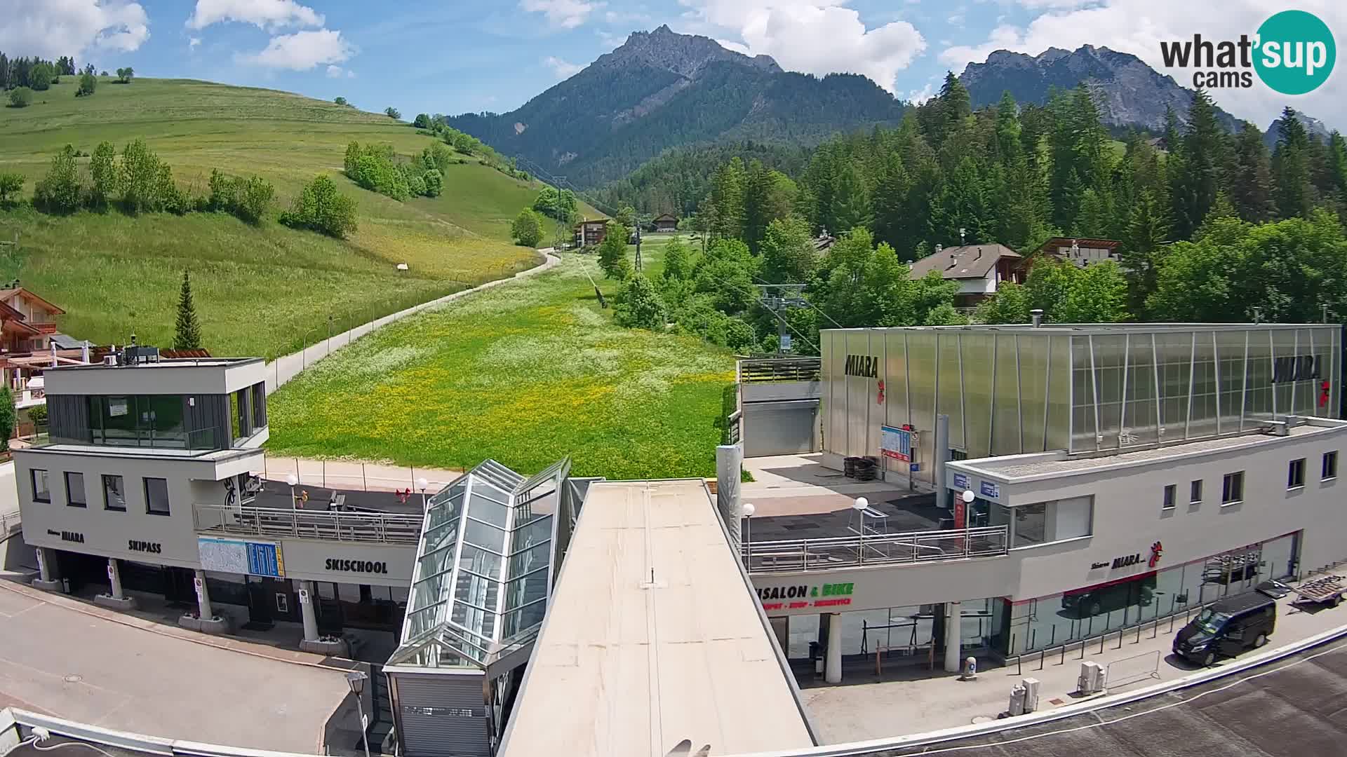 Kronplatz spletna kamera Miara spodnja postaja