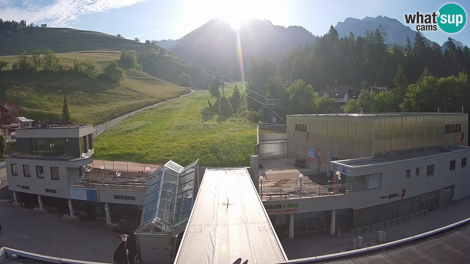 Kronplatz spletna kamera Miara spodnja postaja