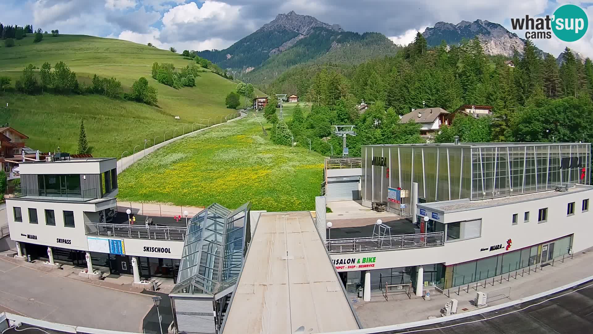 Kronplatz spletna kamera Miara spodnja postaja