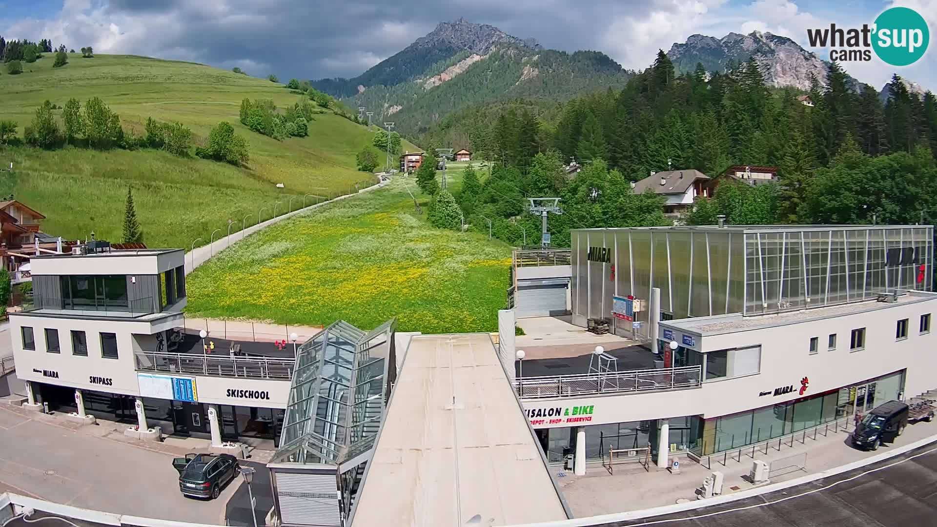 Kronplatz webcam Valley sation of Miara