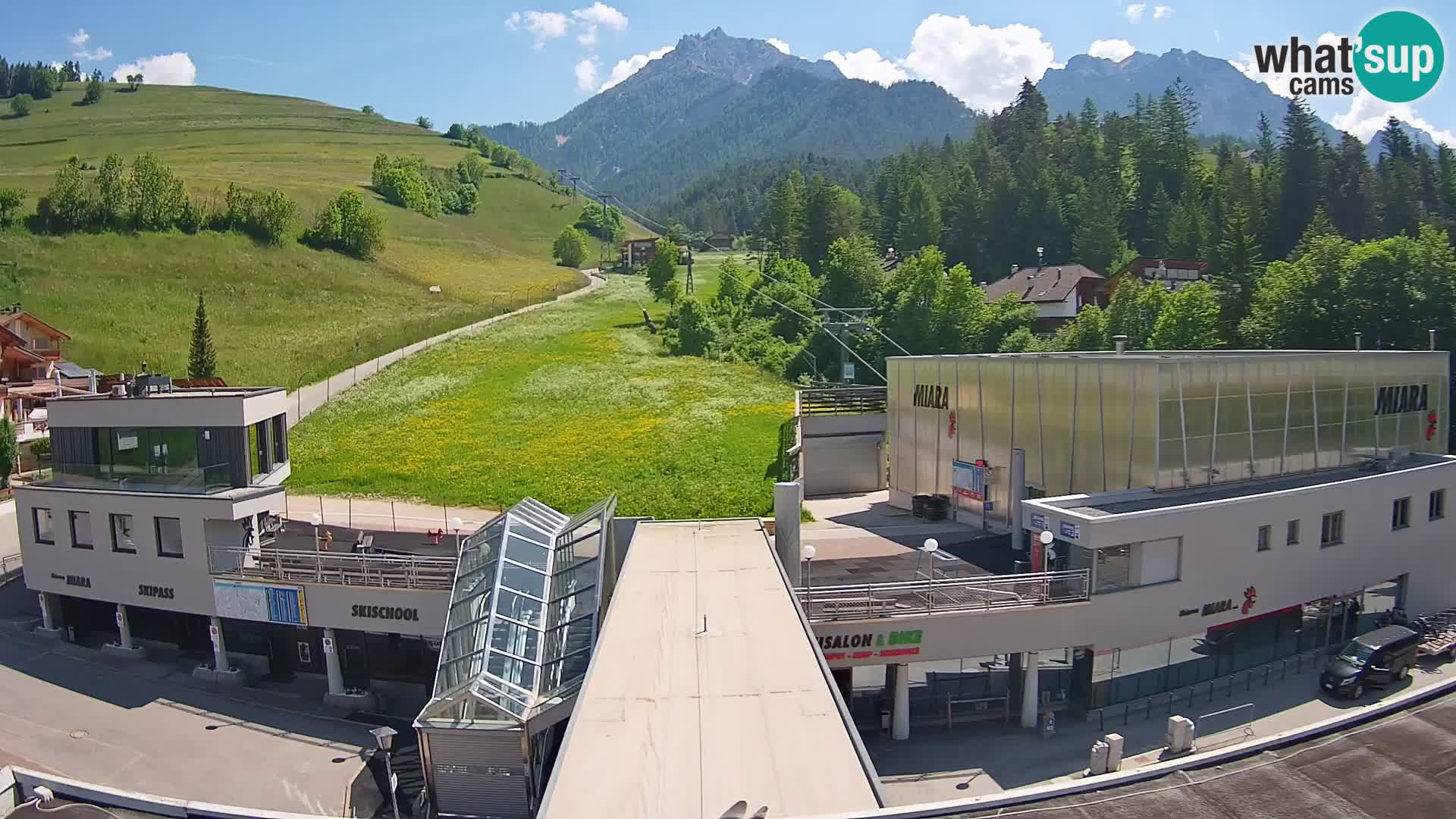 Kronplatz webcam Valley sation of Miara