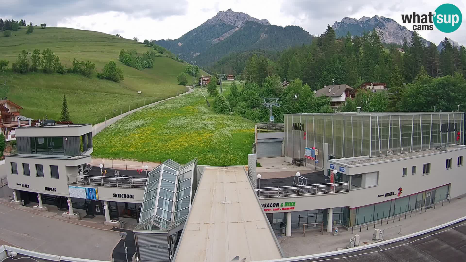 Kronplatz spletna kamera Miara spodnja postaja