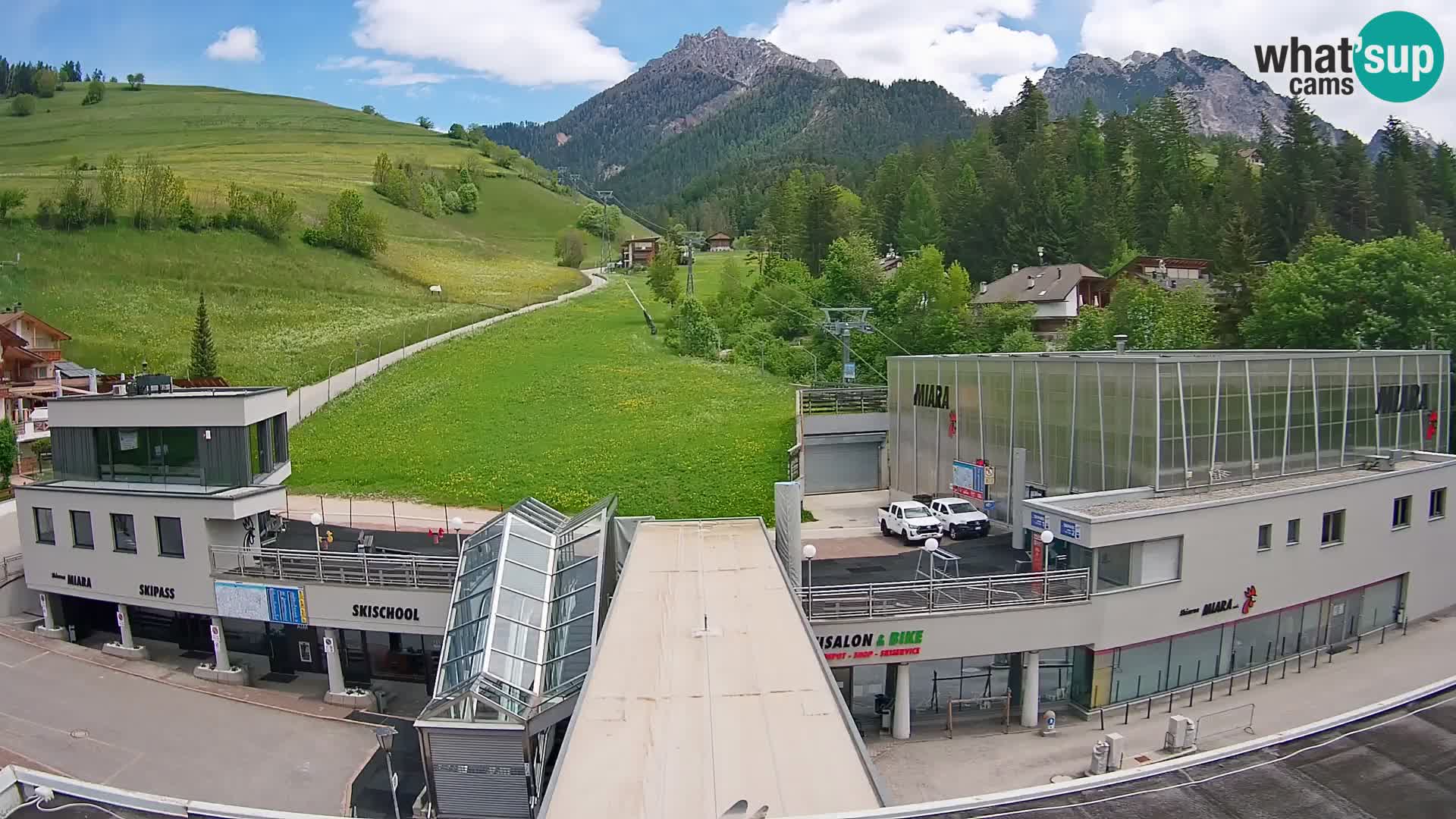 Kronplatz webcam Valley sation of Miara