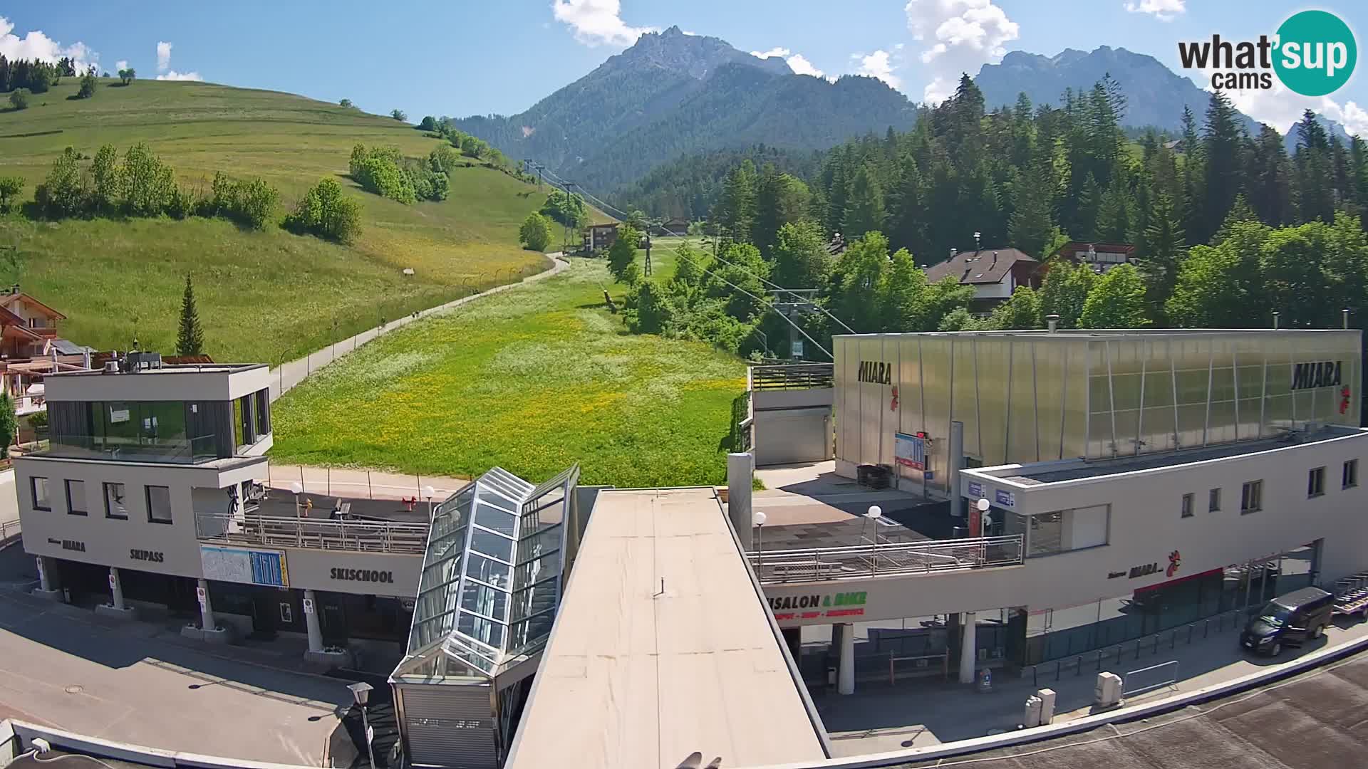 Kronplatz webcam Valley sation of Miara